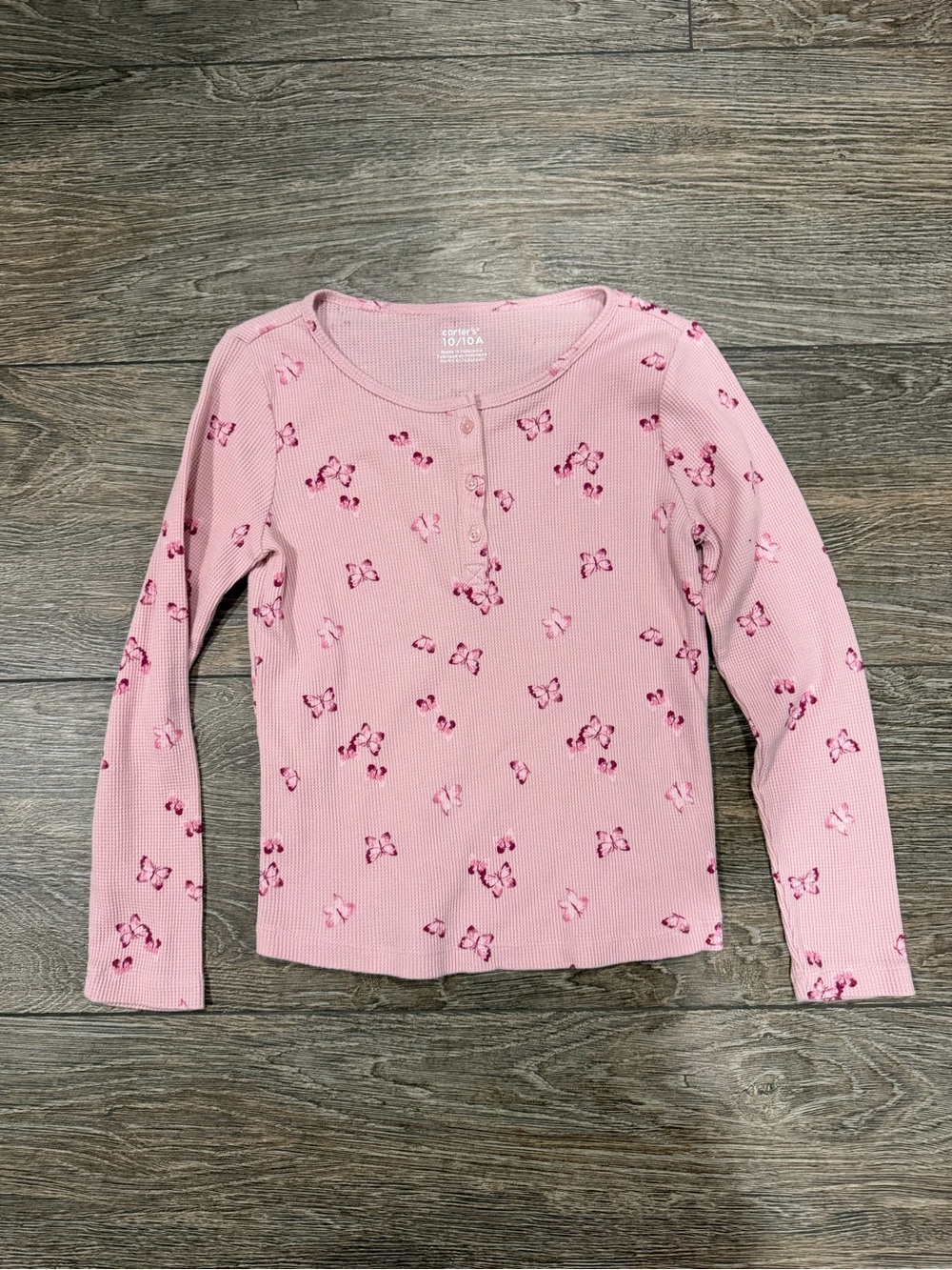 Carter's Girls Floral Long Sleeve Top Size 10/12 Like New